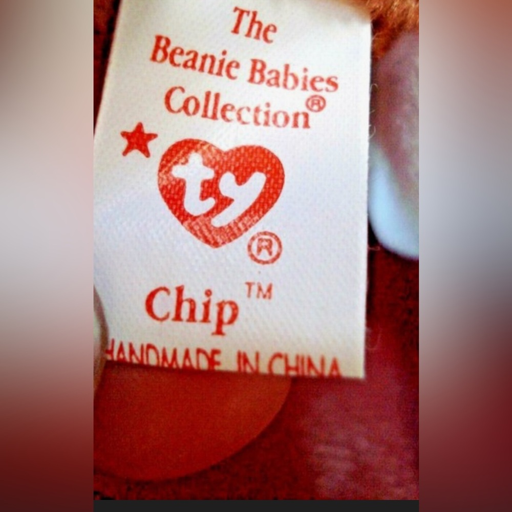 Ty 1996 Chip The Cat Beanie Baby With Tush Tag Error. RARE - Picture 4 of 4